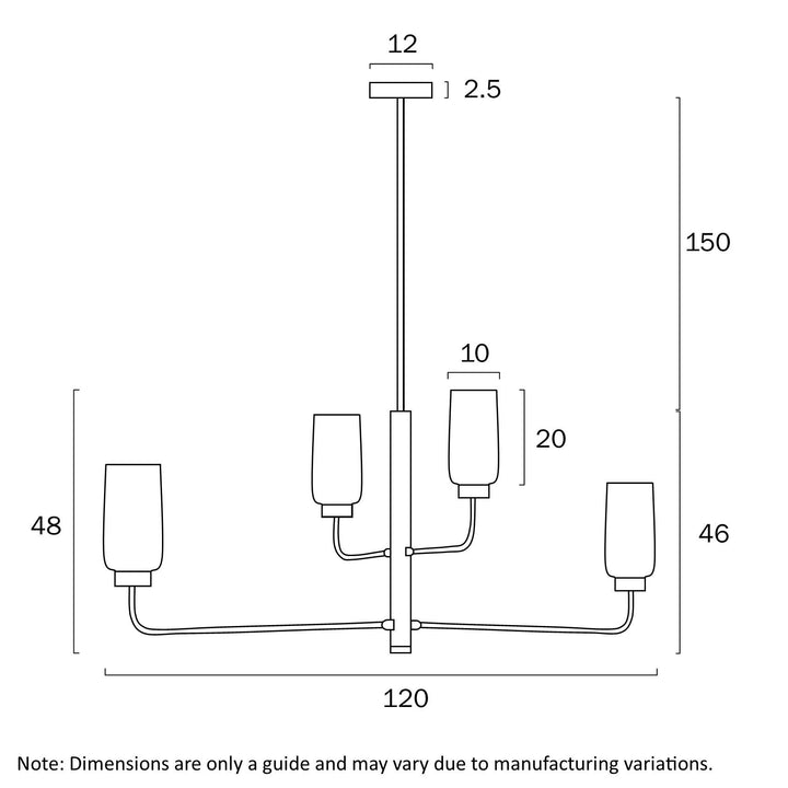 TELBIX SEBRING 4 LIGHTS LONG PENDANT