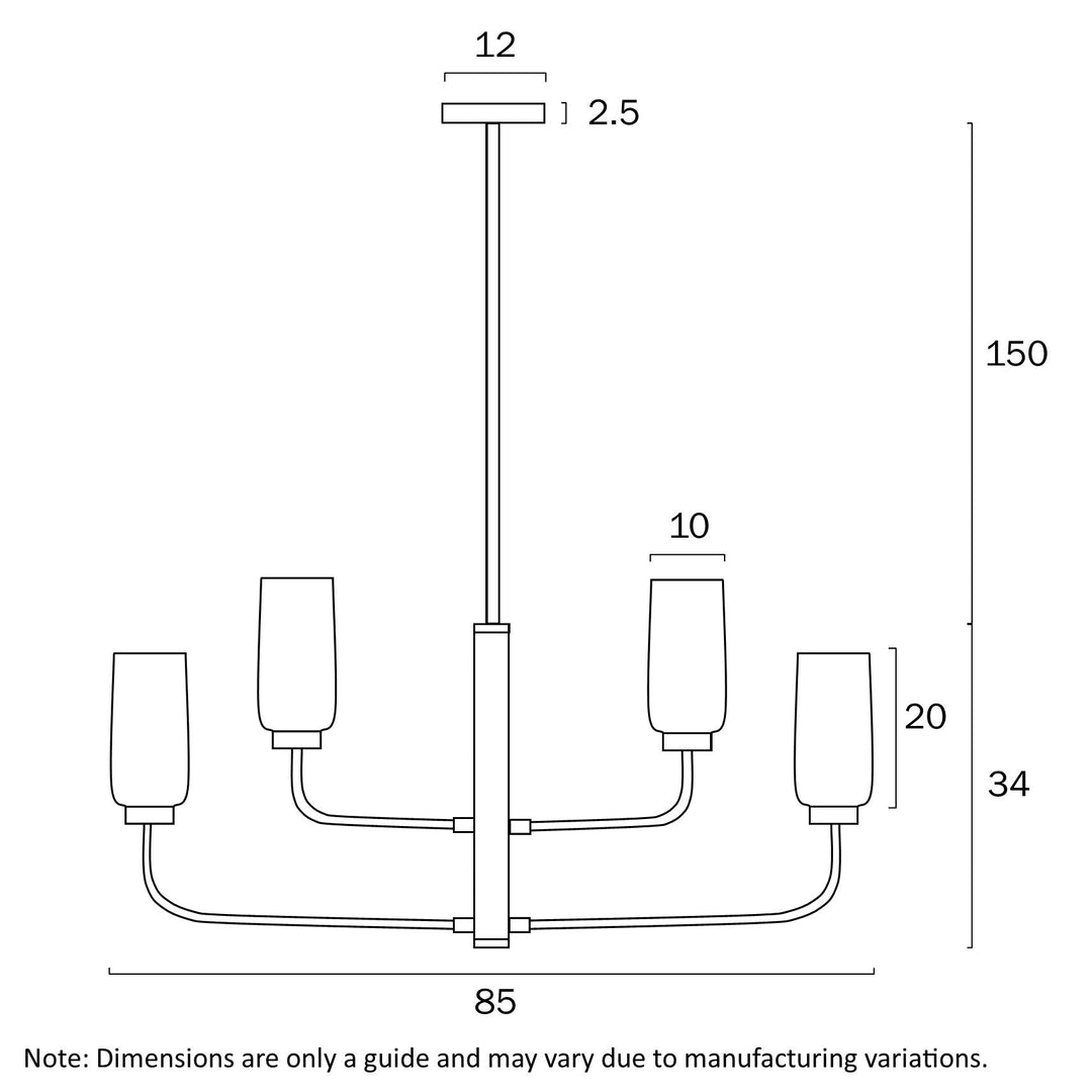 TELBIX SEBRING 8 LIGHTS PENDANT