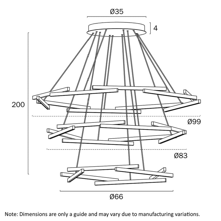 TARSON 3 TIER PENDANT