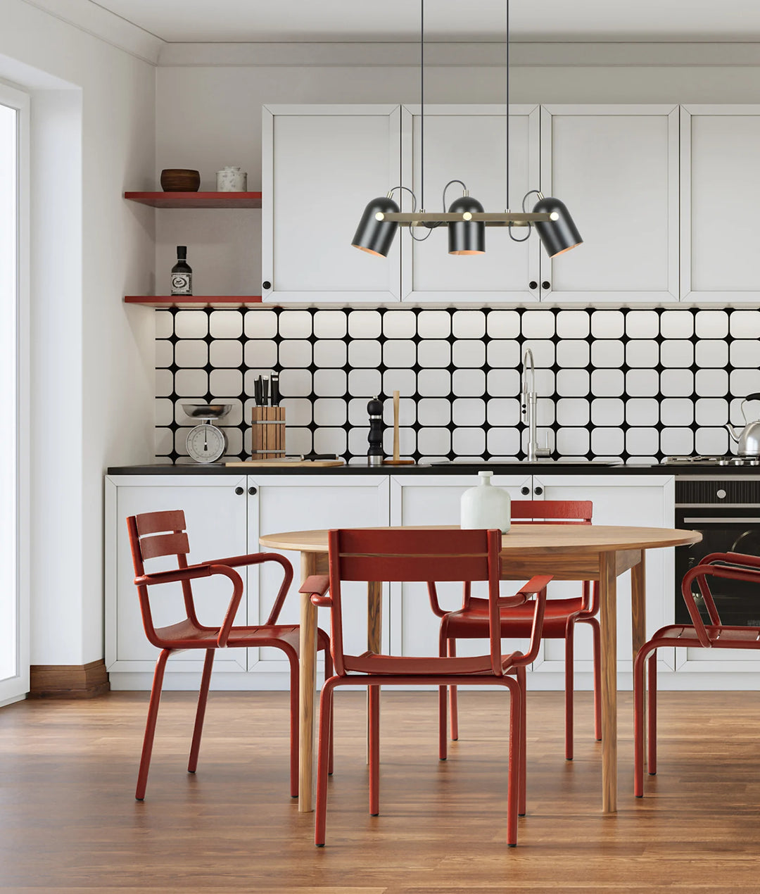 TAZZA: Interior Ellipse Shade with Antique Brass Hardware Pendant Light Pendant