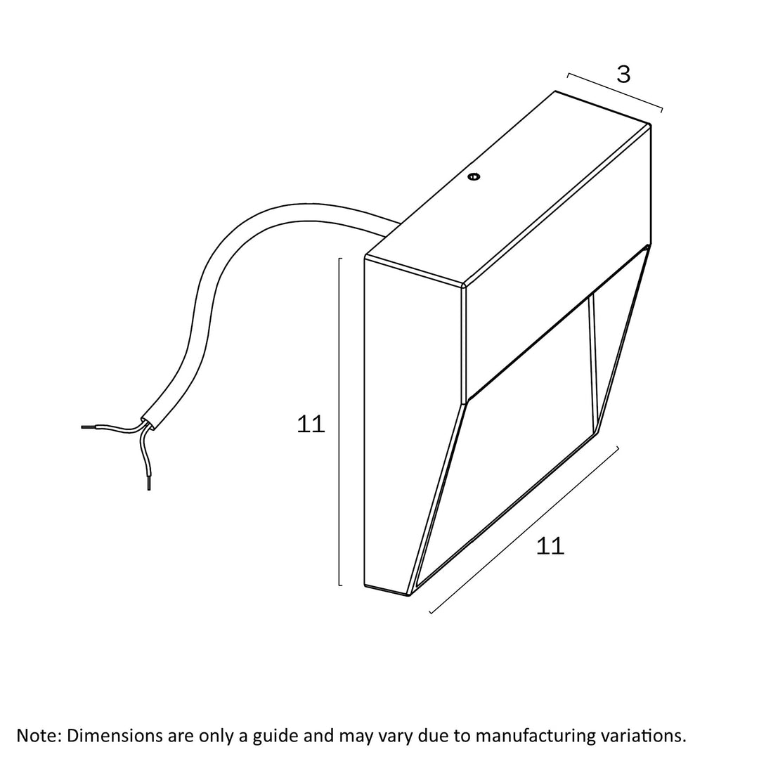 TERIN EXTERIOR SQUARE WALL LIGHT step light
