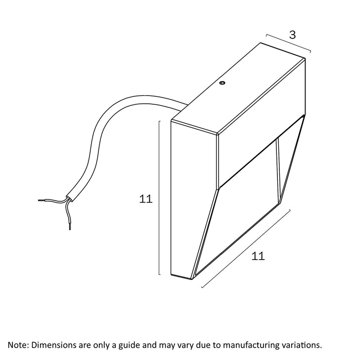 TERIN EXTERIOR SQUARE WALL LIGHT step light