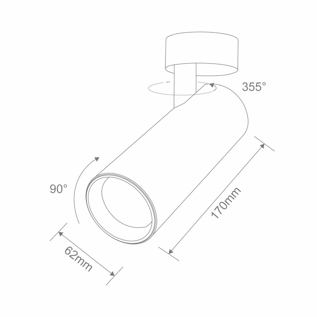 THOR-PRO-15-SM Surface Mounted LED Spotlight