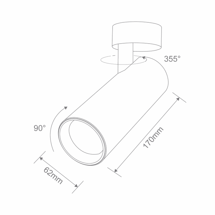 THOR-PRO-15-SM Surface Mounted LED Spotlight
