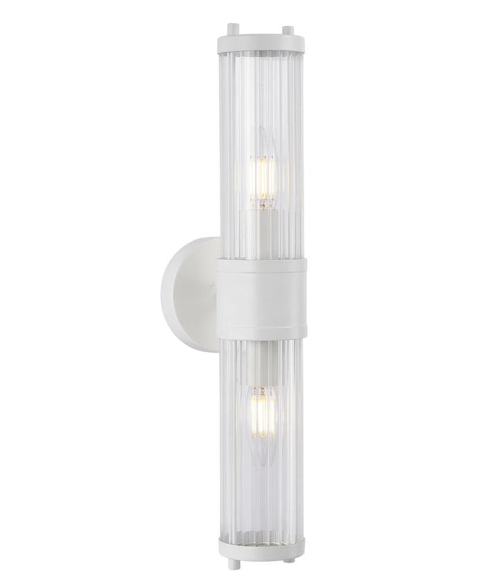 TIEMPO: Interior Up/Down Tubular Clear Glass Wall Lights