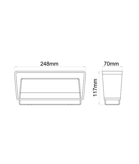 TOPATRI: LED Tri-CCT Exterior Surface Mounted Up/Down Wall Lights IP65