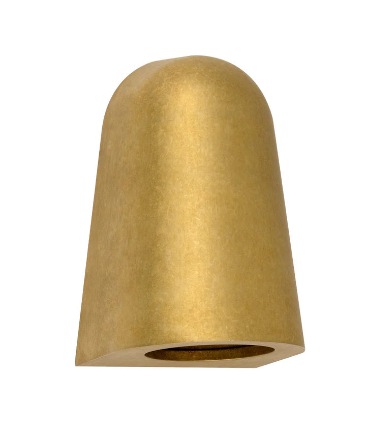 TORQUE: Exterior GU10/MR16 Antique Brass Surface Mounted Cone Wall Lights IP65