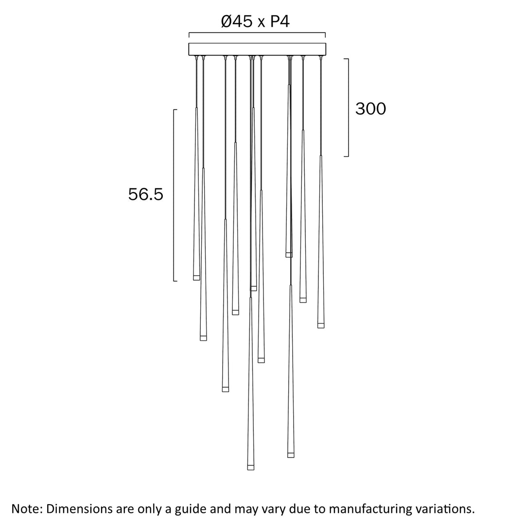 TRINA 12 LIGHT PENDANT Pendant