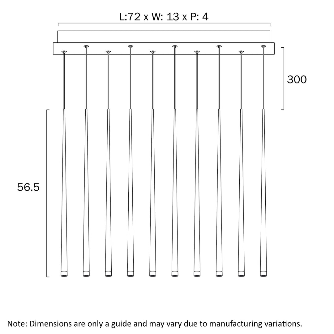 TRINA 10 LIGHT BAR PENDANT Pendant
