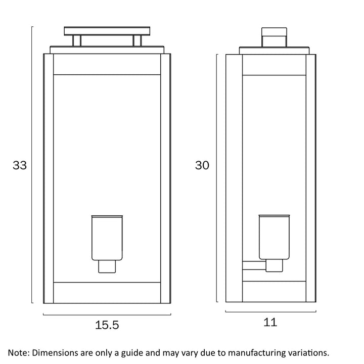 TRUMAN 1 LIGHT EXTERIOR WALL LIGHT