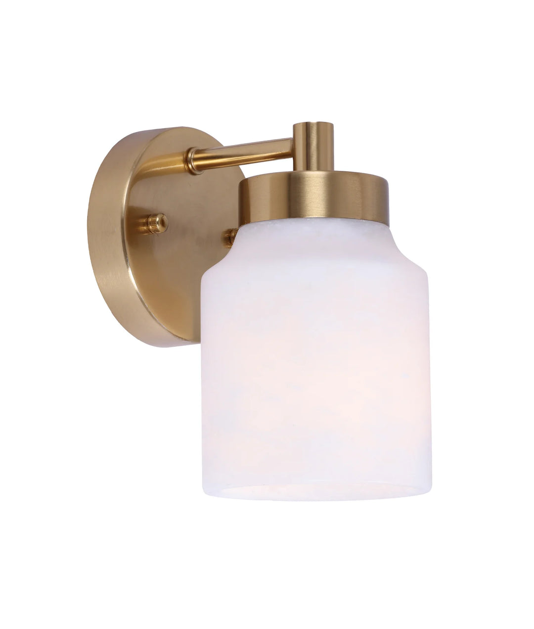 TUFO: Interior White Jar Alabaster with Brass Highlight Wall Light WALL LIGHT
