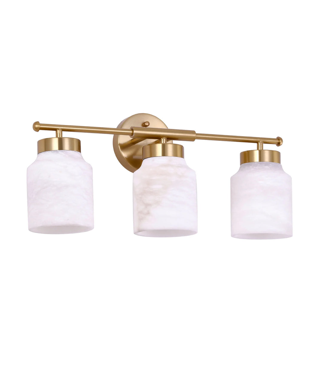 TUFO: Interior White Jar Alabaster with Brass Highlight Wall Light WALL LIGHT