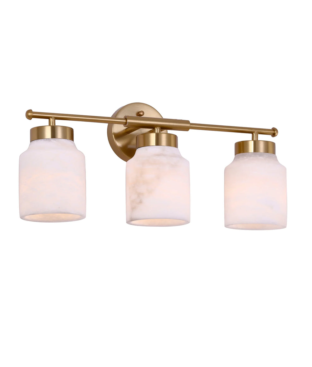 TUFO: Interior White Jar Alabaster with Brass Highlight Wall Light WALL LIGHT