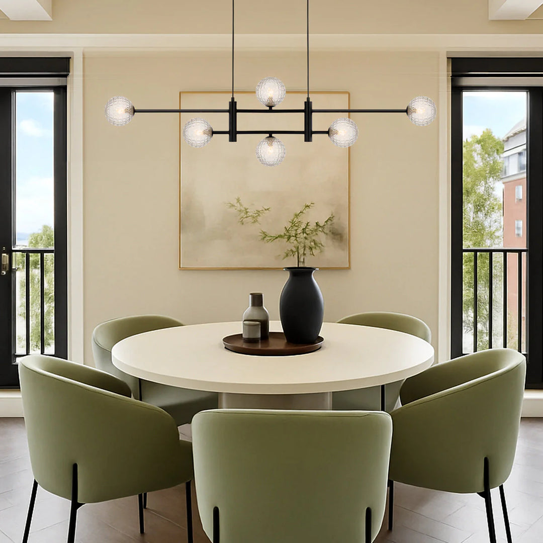 TYSON 6 LIGHT PENDANT BLACK Pendant