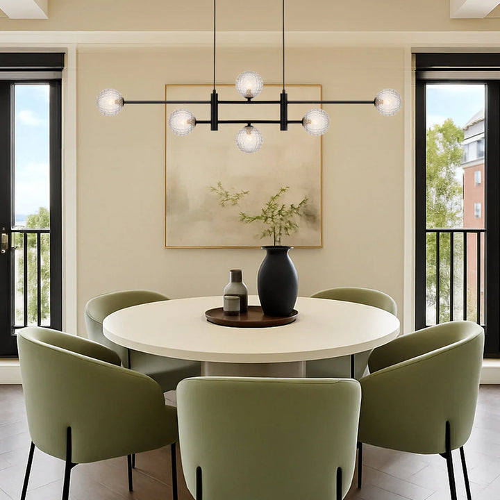 TYSON 6 LIGHT PENDANT BLACK Pendant