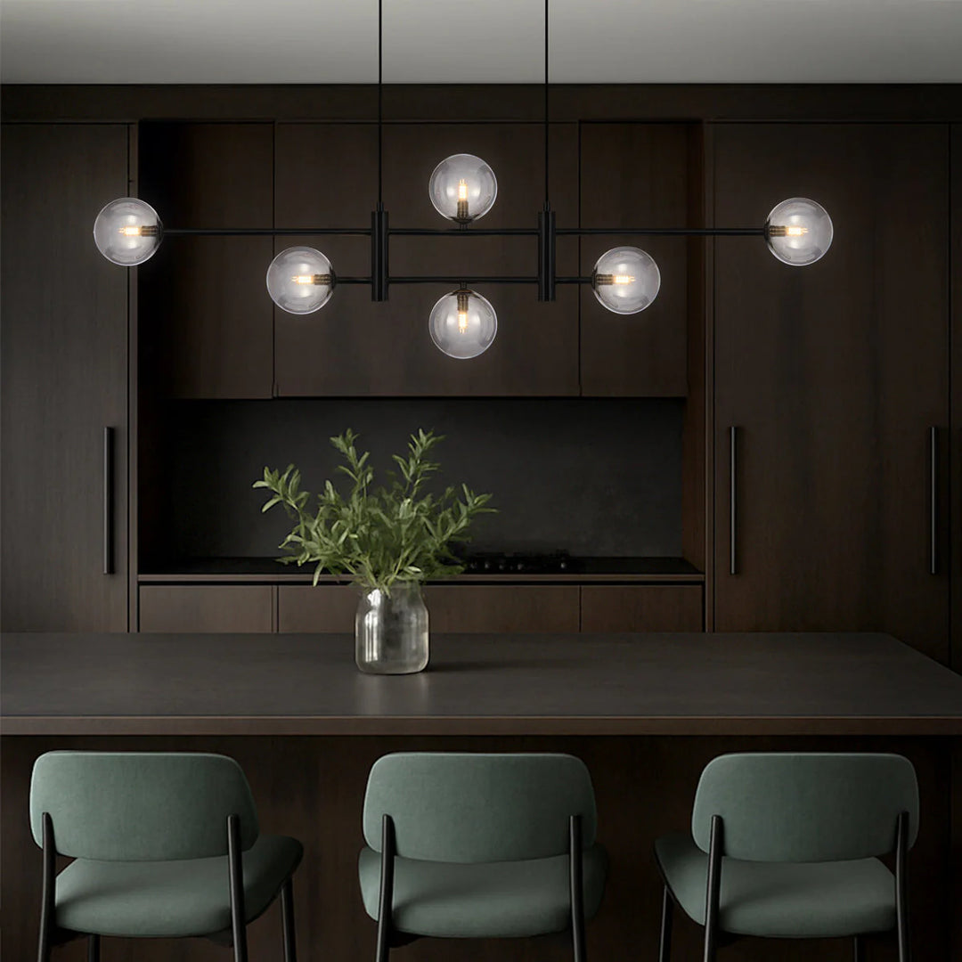 TYSON 6 LIGHT PENDANT BLACK Pendant
