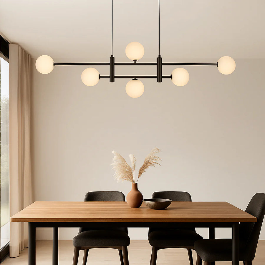 TYSON 6 LIGHT PENDANT BLACK Pendant