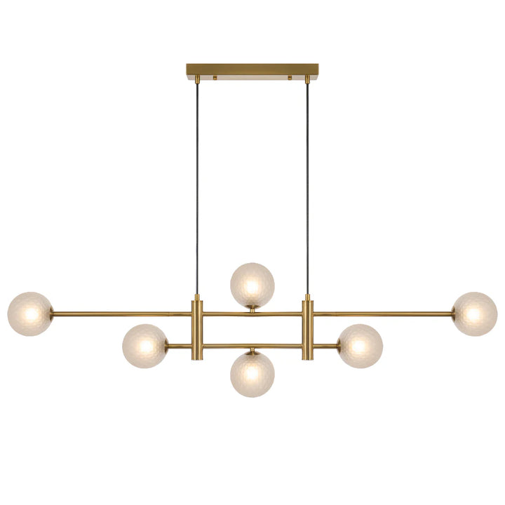 TYSON 6 LIGHT PENDANT ANTIQUE GOLD