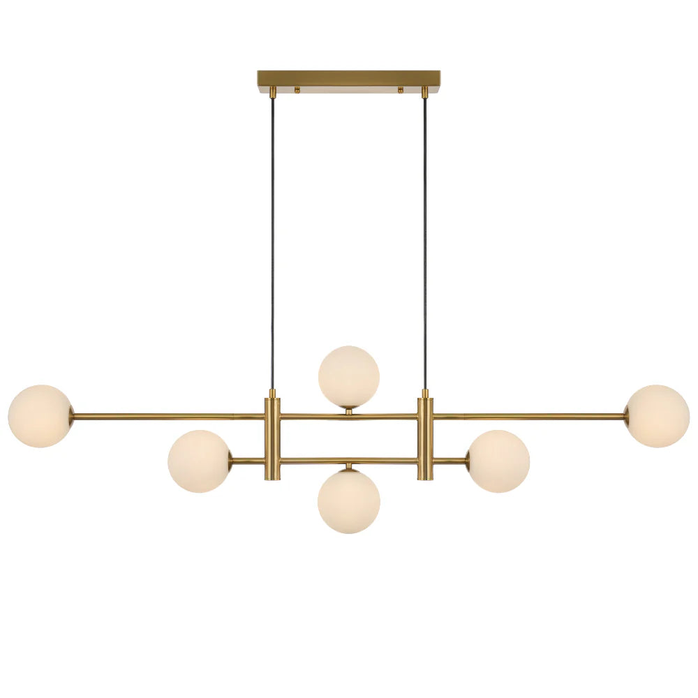 TYSON 6 LIGHT PENDANT ANTIQUE GOLD