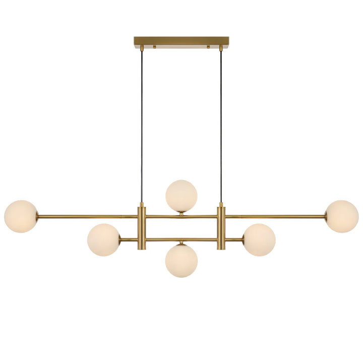 TYSON 6 LIGHT PENDANT ANTIQUE GOLD