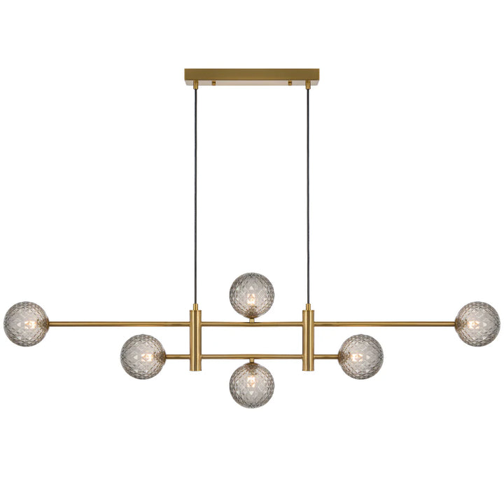 TYSON 6 LIGHT PENDANT ANTIQUE GOLD