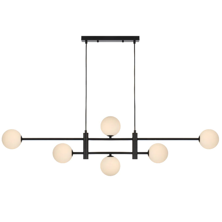 TYSON 6 LIGHT PENDANT BLACK