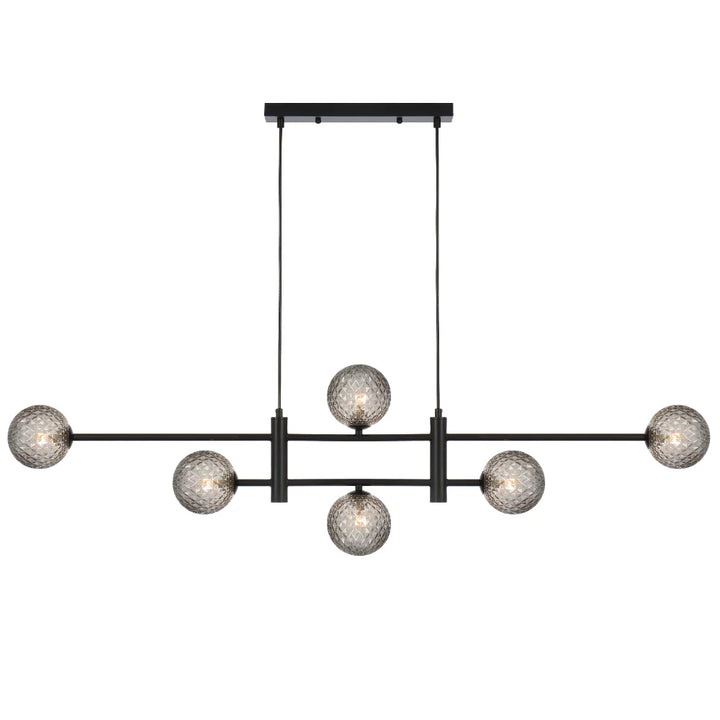 TYSON 6 LIGHT PENDANT BLACK