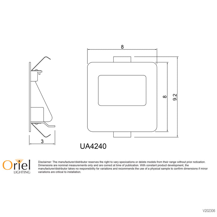 PEKO.3 LED LED Recessed Wall Light with Driver 80mm