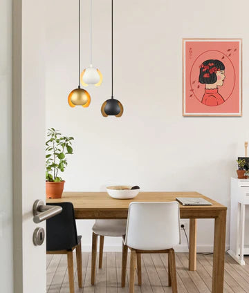 VAINA: Minimalist Scandinavian Interior Small Iron Dome Shape Pendant Lights