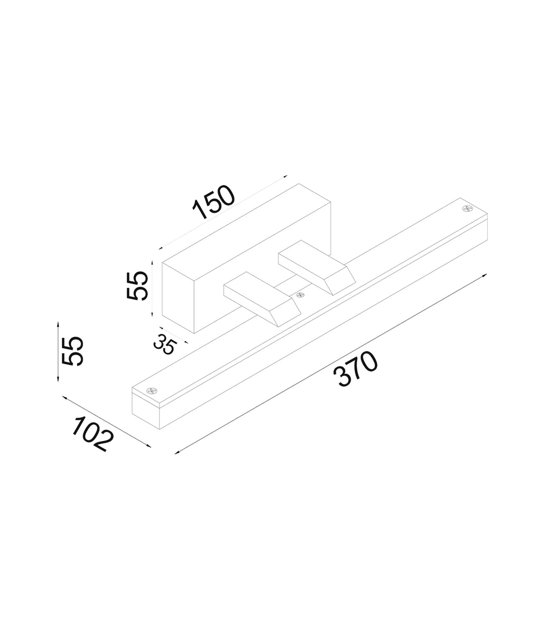 VANITAS: Interior LED Tri-CCT Vanity / Picture Wall Lights IP44