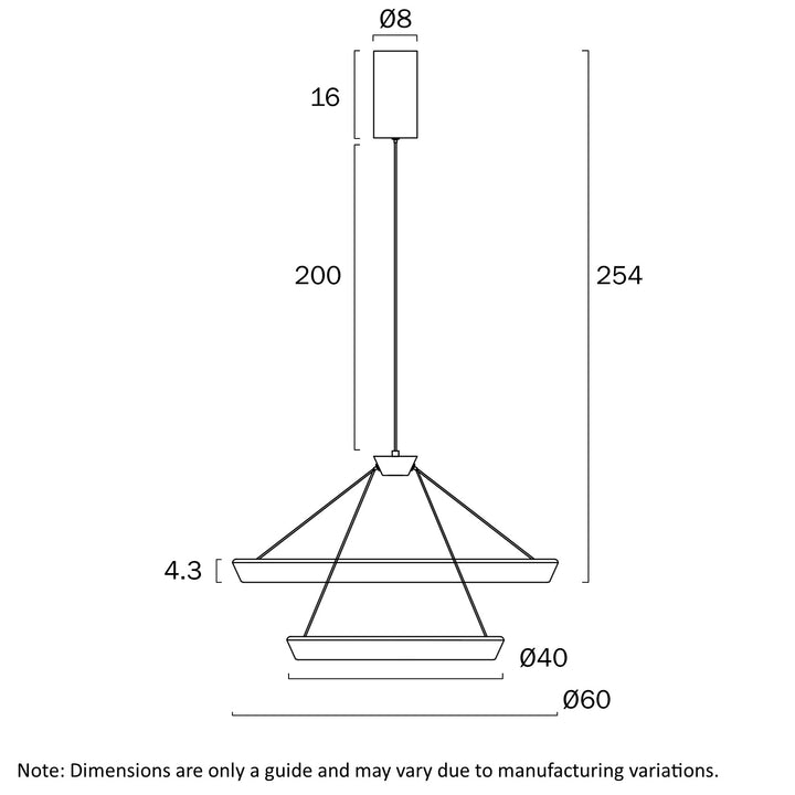 VANTEL 2 TIER PENDANT Pendant