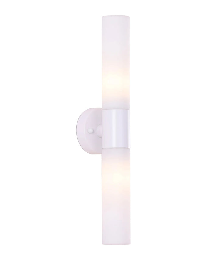 VARA: Interior Tubular Up/Down Opal Glass Wall Lights WALL LIGHT