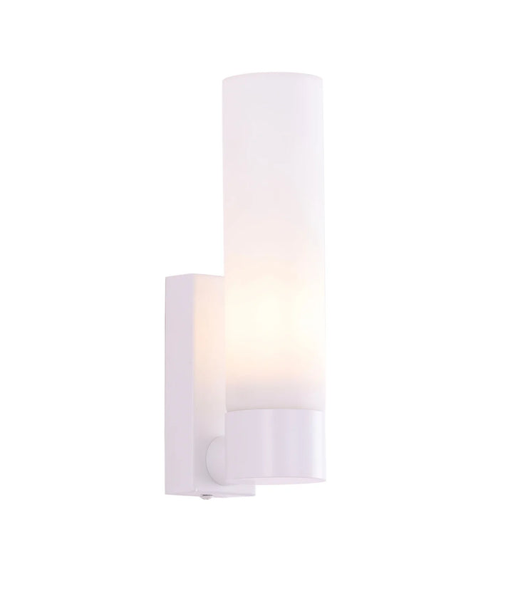 VARA: Interior Tubular Up Opal Glass Wall Lights WALL LIGHT