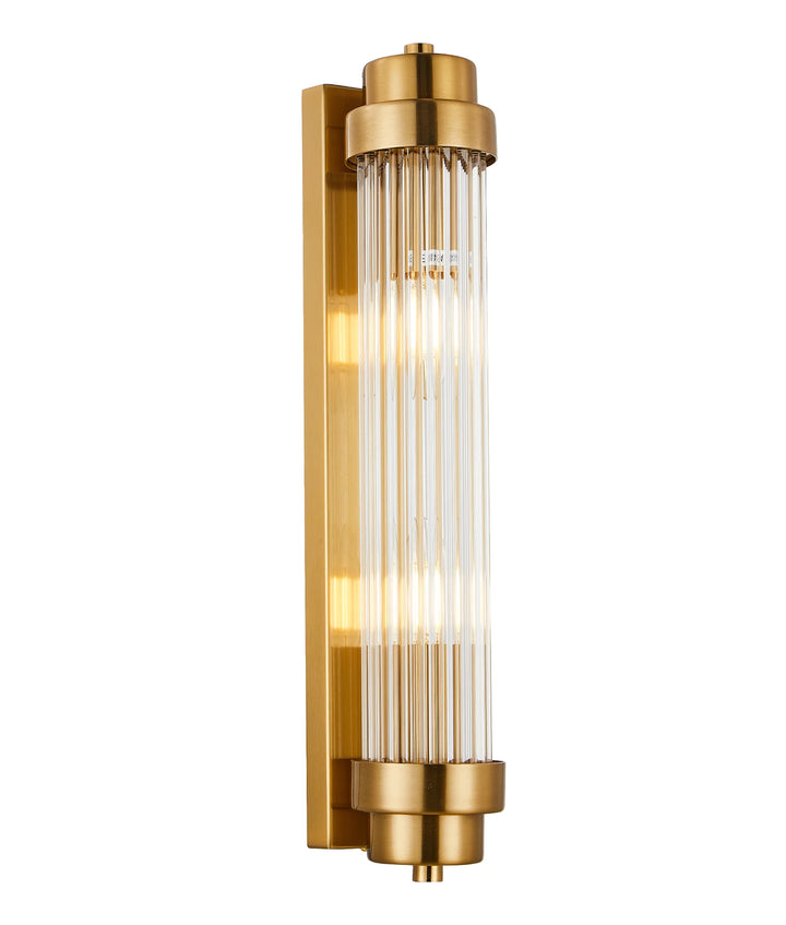 VARILLAS: Interior Up/Down Clear Glass Rod Wall Lights