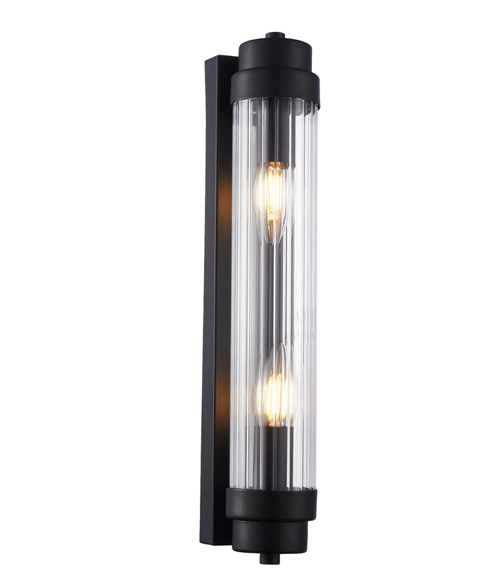 VARILLAS: Interior Up/Down Clear Glass Rod Wall Lights