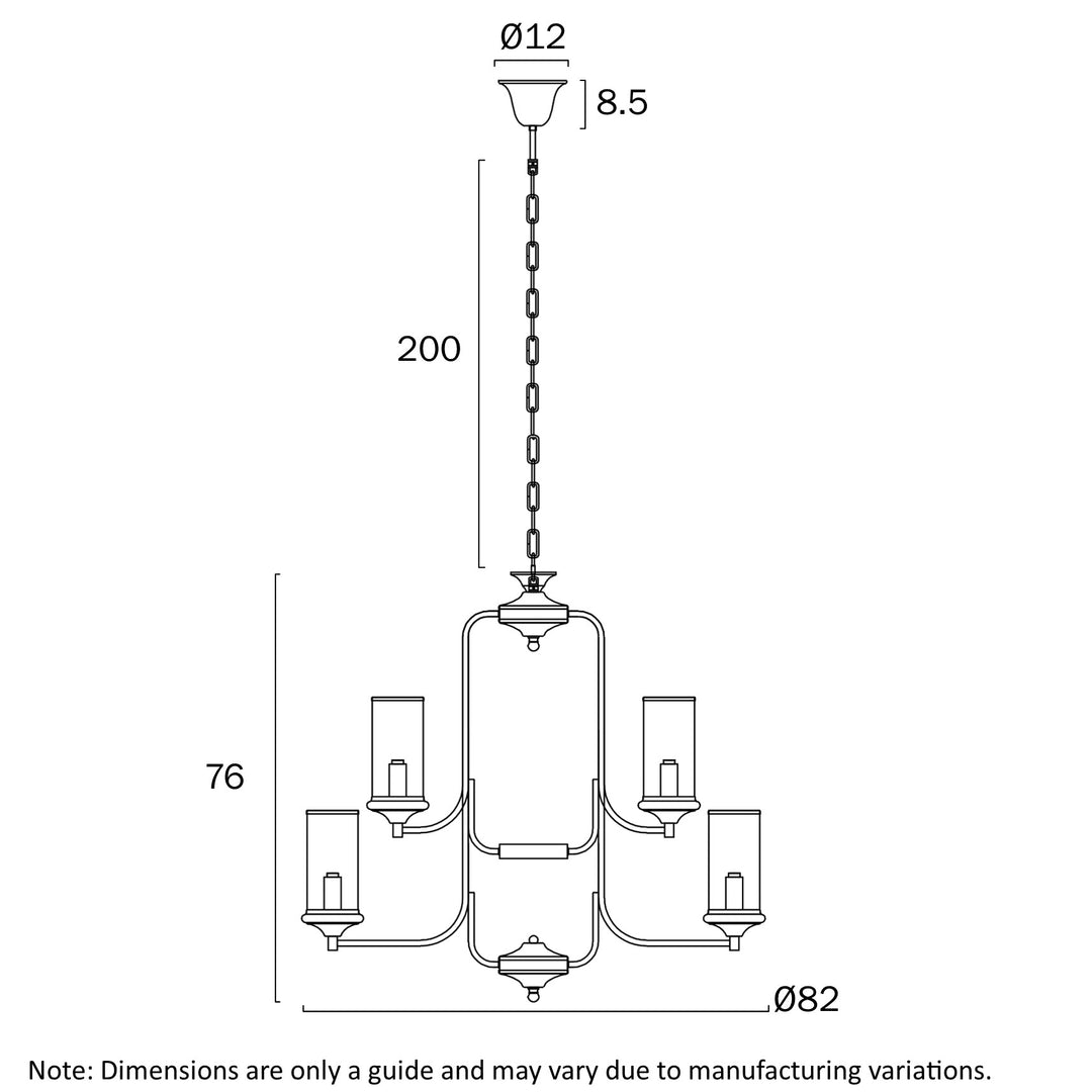 VELDEN 8+4 LIGHT PENDANT