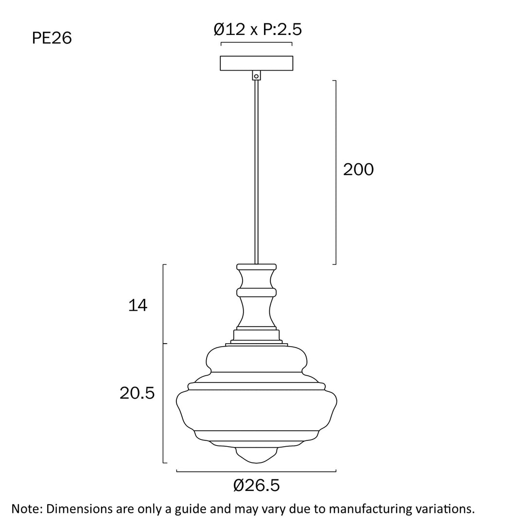 VERDUN 26CM PENDANT LIGHT Pendant