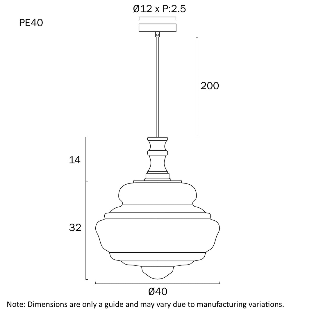 VERDUN 26CM PENDANT LIGHT Pendant