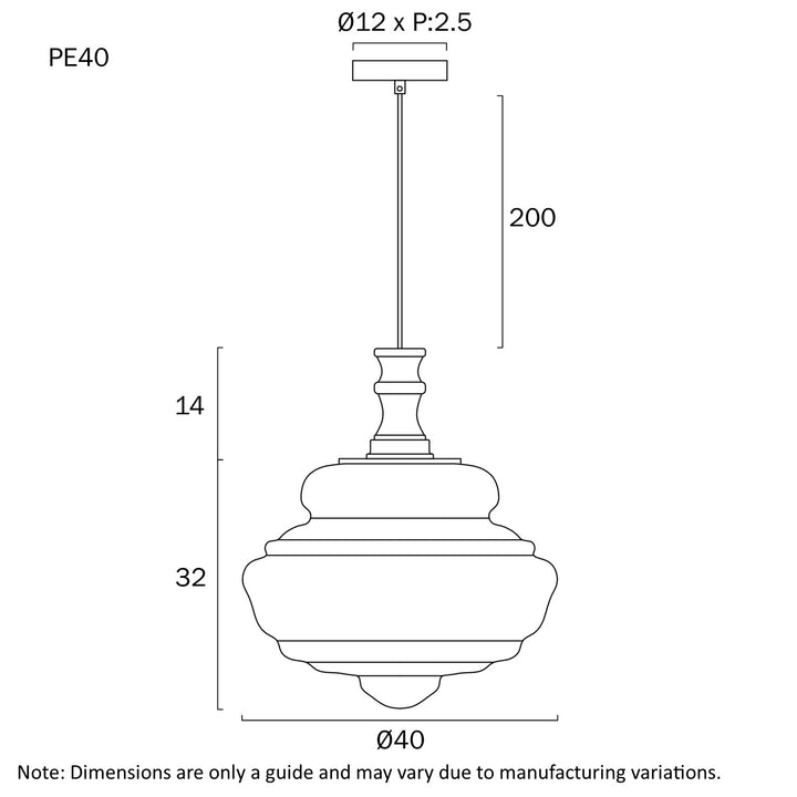 VERDUN 26CM PENDANT LIGHT Pendant