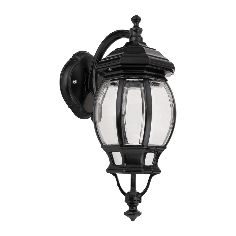 VIENNA-WALL BRACKET Curved Facing Down Black WALL LIGHT