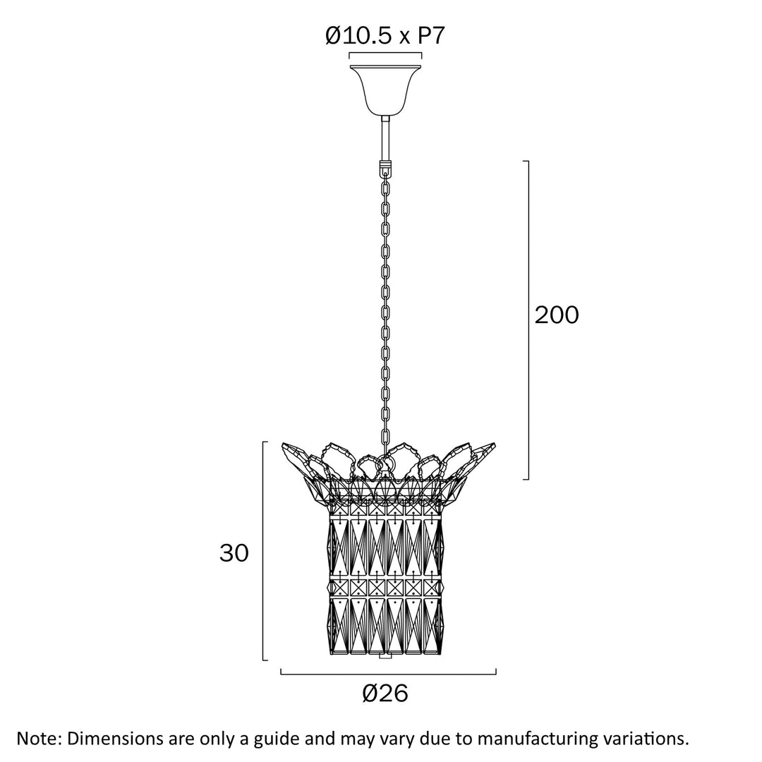 VIRELL 3 LIGHT PENDANT Pendant