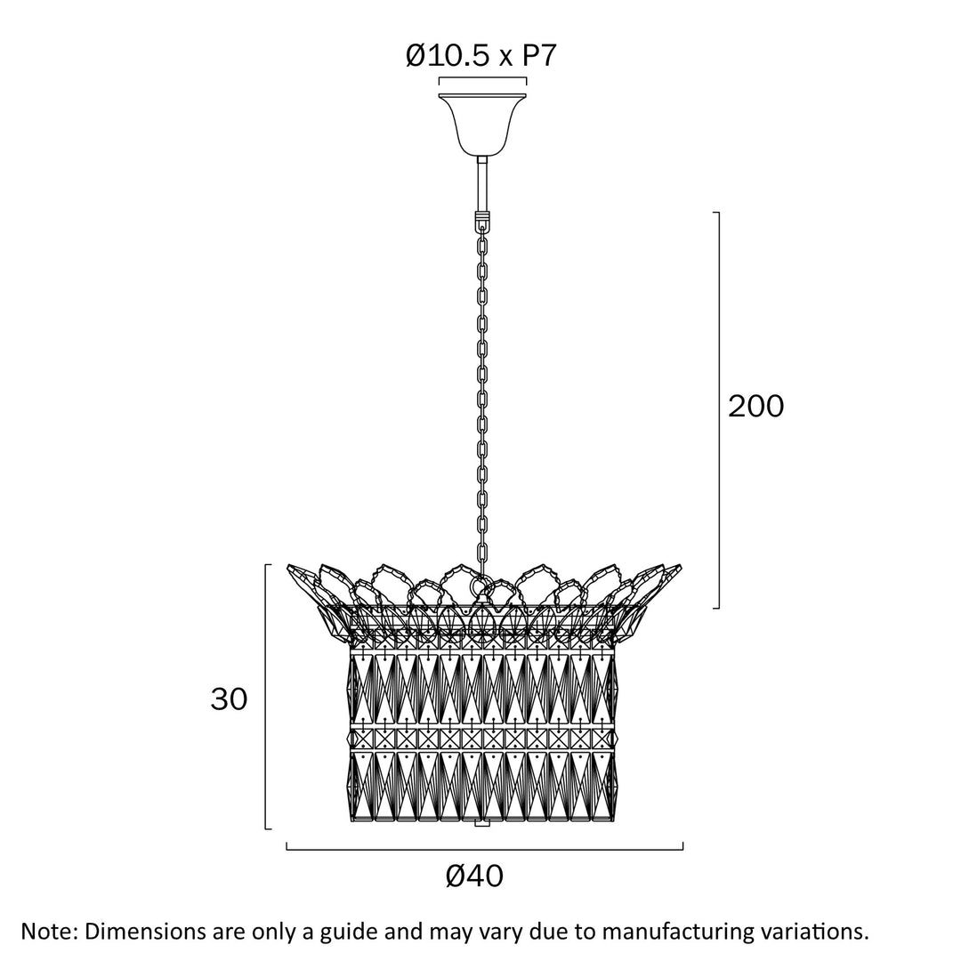 VIRELL 6 LIGHT PENDANT Chandelier