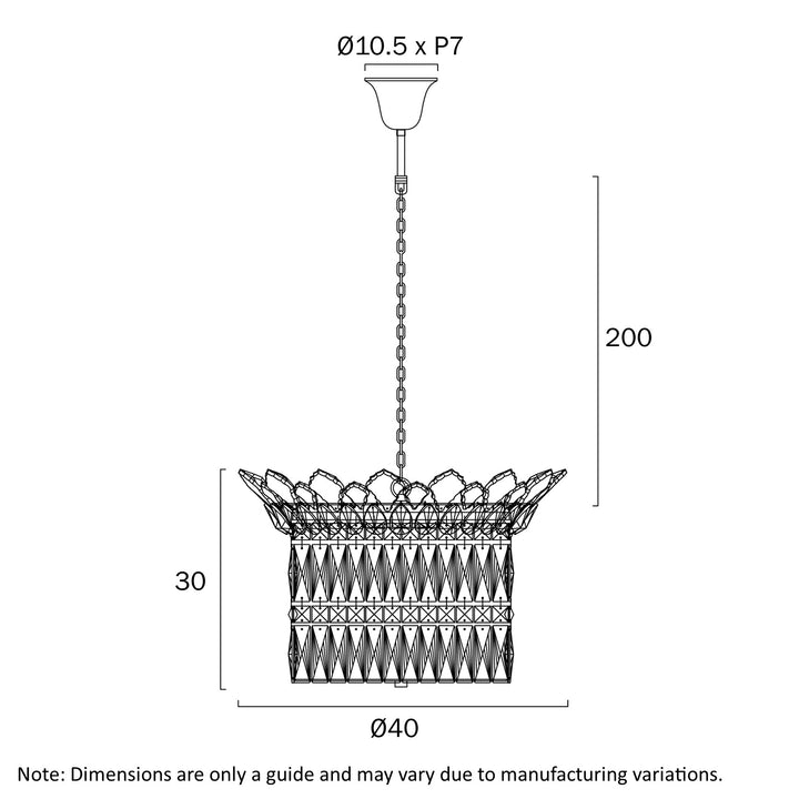VIRELL 6 LIGHT PENDANT Chandelier