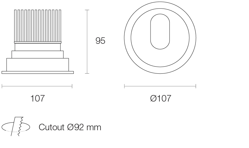 Miniled XDI10 10W Recessed Downlight