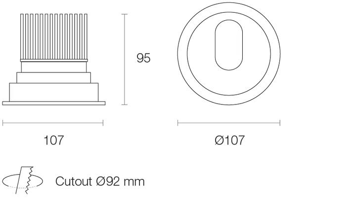 Miniled XDI10 10W Recessed Downlight