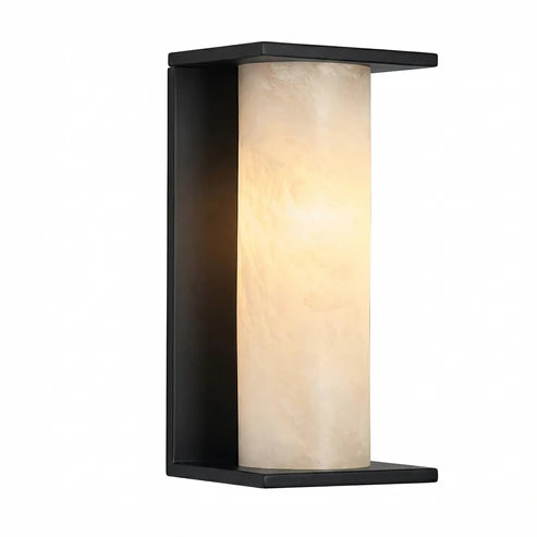 Aurelia Outdoor and Interior Marble Wall Light Black WALL LIGHT