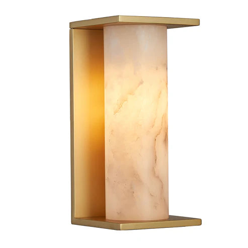 Aurelia Outdoor and Interior Marble Wall Light Brass WALL LIGHT