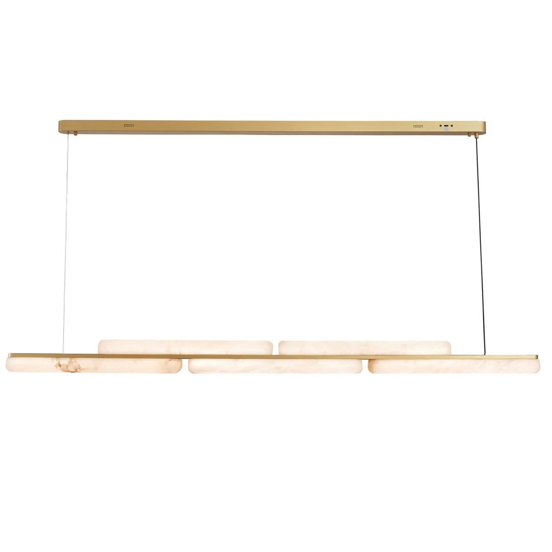 Lina Marble Pendant Light in Antique Brass or Brass