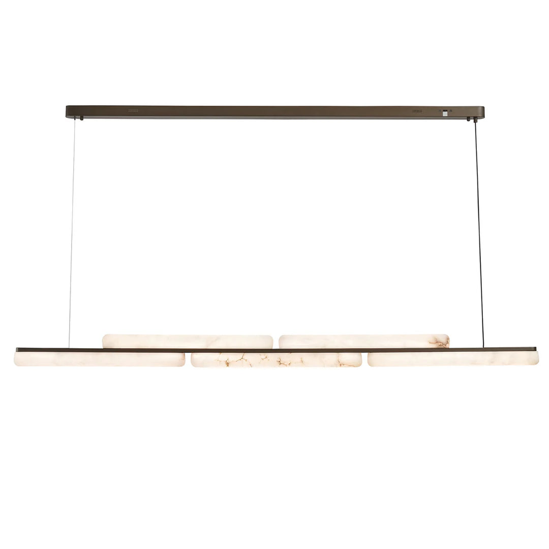 Lina Marble Pendant Light in Antique Brass or Brass