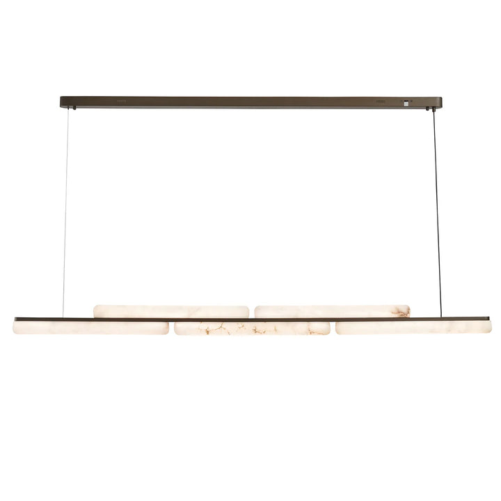 Lina Marble Pendant Light in Antique Brass or Brass